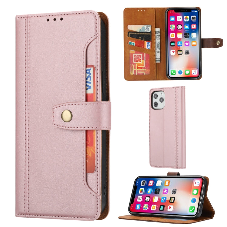 Calf Texture Double Fold Clasp Horizontal Flip Leather Case with Photo Frame & Holder & Card Slots & Wallet For iPhone 12 / 12 Pro, For iPhone 12 / 12 Pro