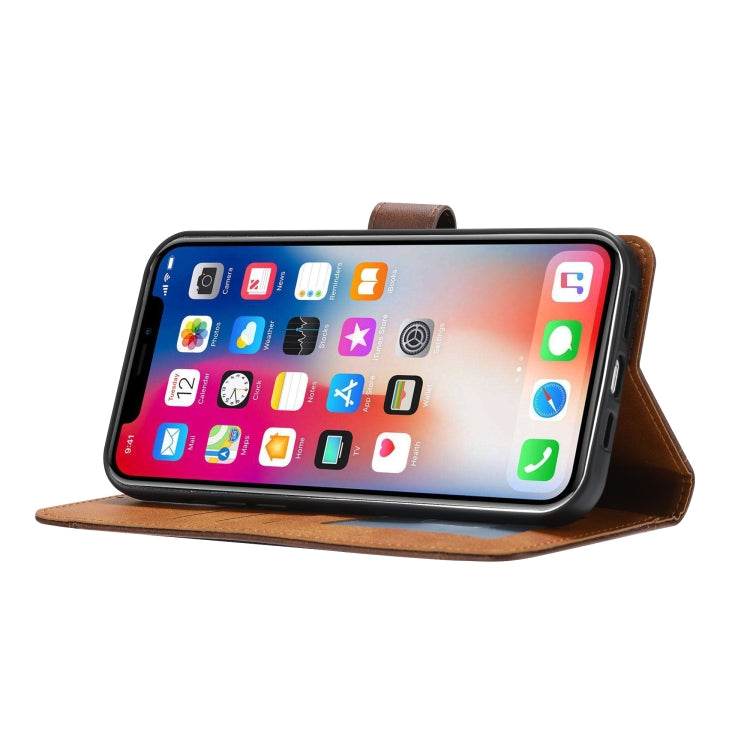 Calf Texture Double Fold Clasp Horizontal Flip Leather Case with Photo Frame & Holder & Card Slots & Wallet For iPhone 12 / 12 Pro, For iPhone 12 / 12 Pro