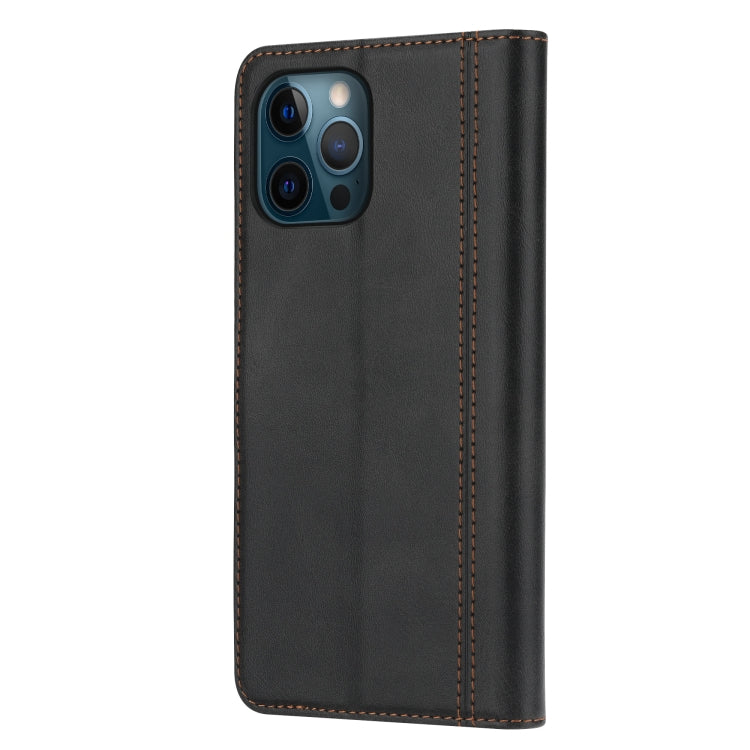 Calf Texture Double Fold Clasp Horizontal Flip Leather Case with Photo Frame & Holder & Card Slots & Wallet For iPhone 12 Pro Max, For iPhone 12 Pro Max