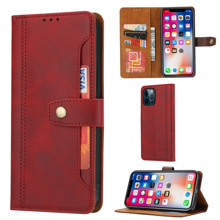 Calf Texture Double Fold Clasp Horizontal Flip Leather Case with Photo Frame & Holder & Card Slots & Wallet For iPhone 12 Pro Max, For iPhone 12 Pro Max