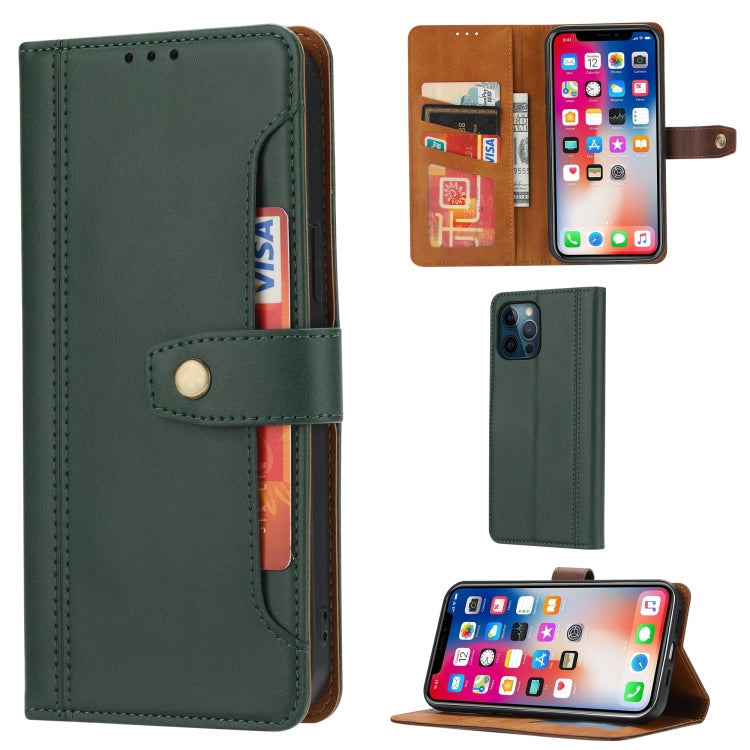 Calf Texture Double Fold Clasp Horizontal Flip Leather Case with Photo Frame & Holder & Card Slots & Wallet For iPhone 12 Pro Max, For iPhone 12 Pro Max