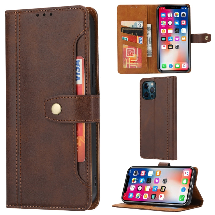 Calf Texture Double Fold Clasp Horizontal Flip Leather Case with Photo Frame & Holder & Card Slots & Wallet For iPhone 12 Pro Max, For iPhone 12 Pro Max
