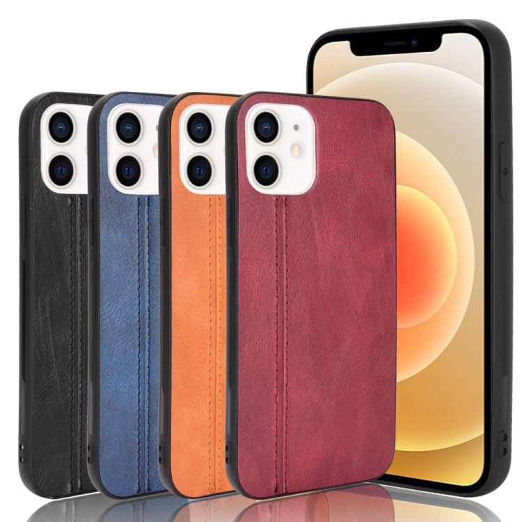 Shockproof Sewing Cow Pattern Skin PC + PU + TPU Case For iPhone 12 mini, For iPhone 12 mini