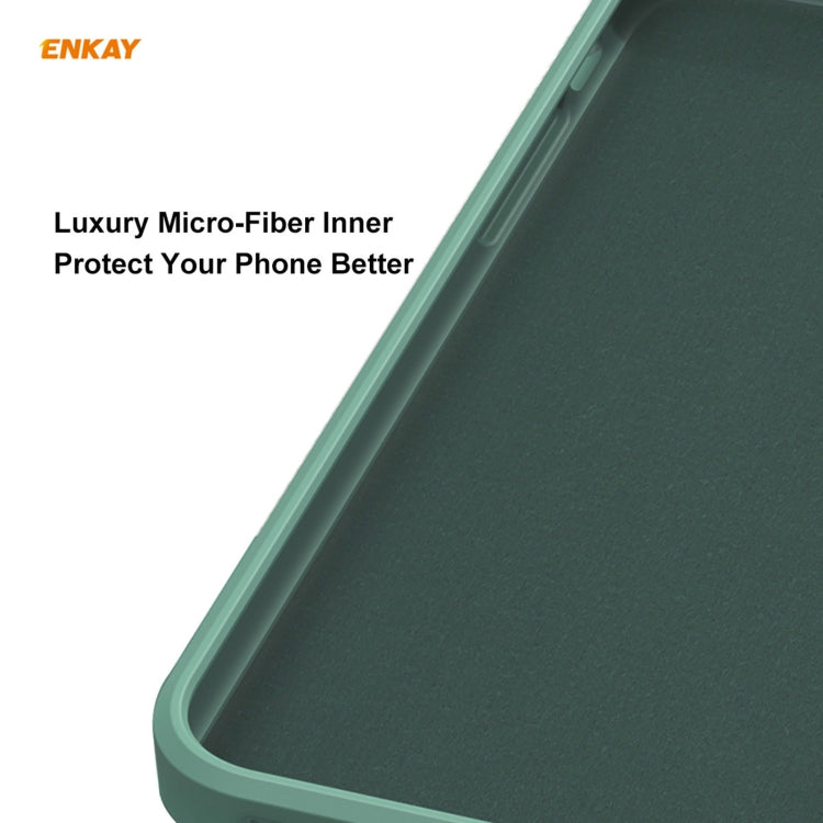 ENKAY ENK-PC0722 Hat-Prince Liquid Silicone Straight Edge Shockproof Protective Case + 0.26mm 9H 2.5D Full Glue Full Screen Tempered Glass Film For iPhone XS Max, For iPhone XS Max