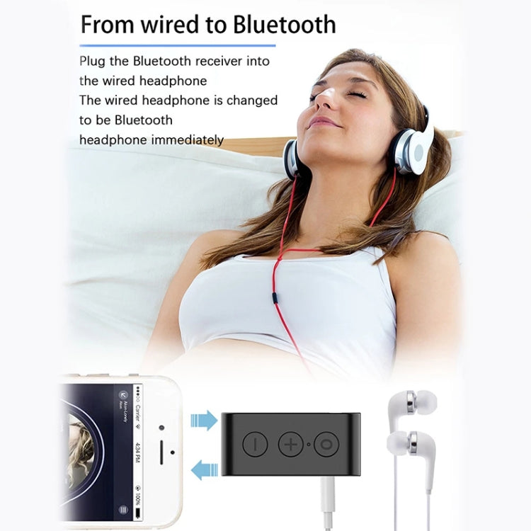 BR03 Card Car Bluetooth 5.0 Receiver Speaker Music Wireless Audio Receiver Bluetooth Hands-free Call