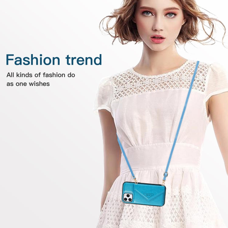 Multi-functional Cross-body Card Bag TPU+PU Back Cover Case with Holder & Card Slot & Wallet