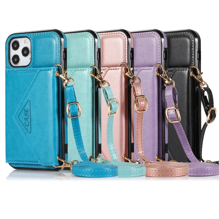 Multi-functional Cross-body Card Bag TPU+PU Back Cover Case with Holder & Card Slot & Wallet