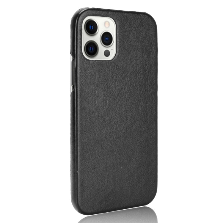 For iPhone 12 / 12 Pro Shockproof Litchi Texture PC + PU Case, For iPhone 12