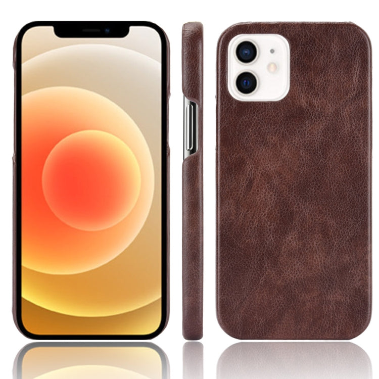 For iPhone 12 mini Shockproof Litchi Texture PC + PU Case, For iPhone 12 mini