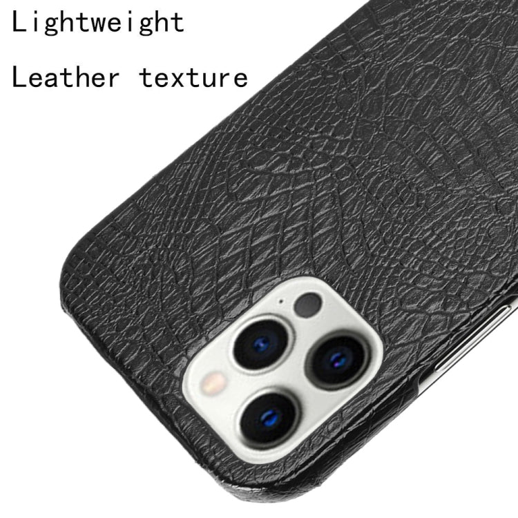 For iPhone 12 Pro Max Shockproof Crocodile Texture PC + PU Case, For iPhone 12 Pro Max