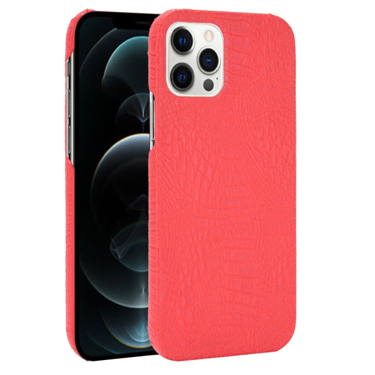 For iPhone 12 Pro Max Shockproof Crocodile Texture PC + PU Case, For iPhone 12 Pro Max
