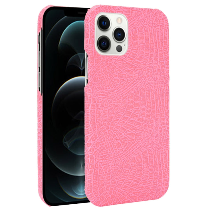 For iPhone 12 Pro Max Shockproof Crocodile Texture PC + PU Case, For iPhone 12 Pro Max