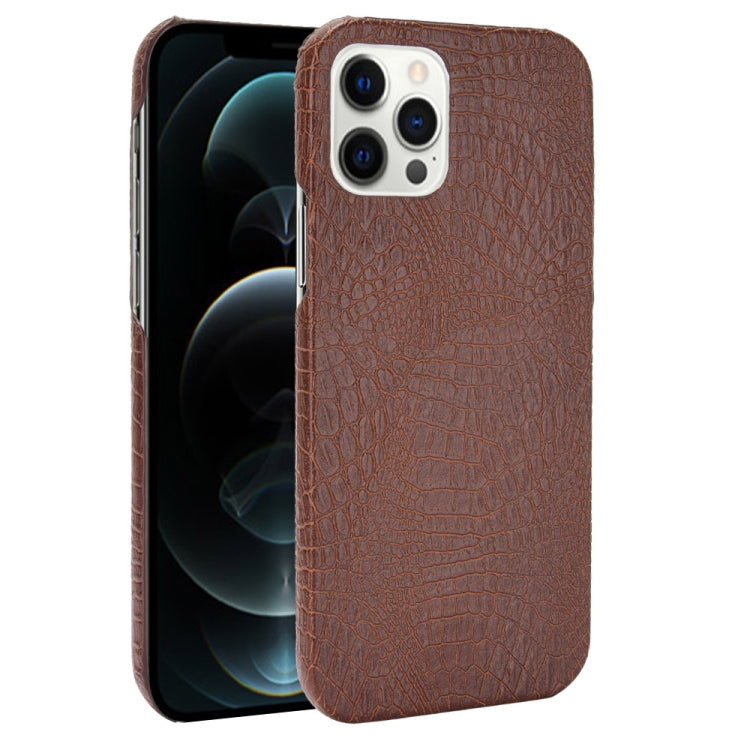 For iPhone 12 Pro Max Shockproof Crocodile Texture PC + PU Case, For iPhone 12 Pro Max