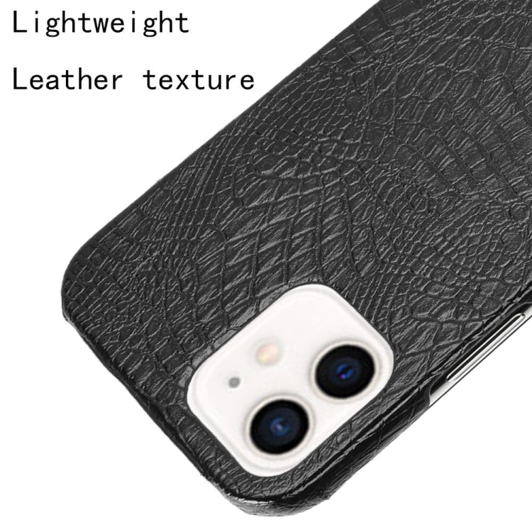 For iPhone 12 mini Shockproof Crocodile Texture PC + PU Case, For iPhone 12 mini