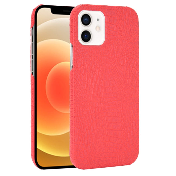 For iPhone 12 mini Shockproof Crocodile Texture PC + PU Case, For iPhone 12 mini