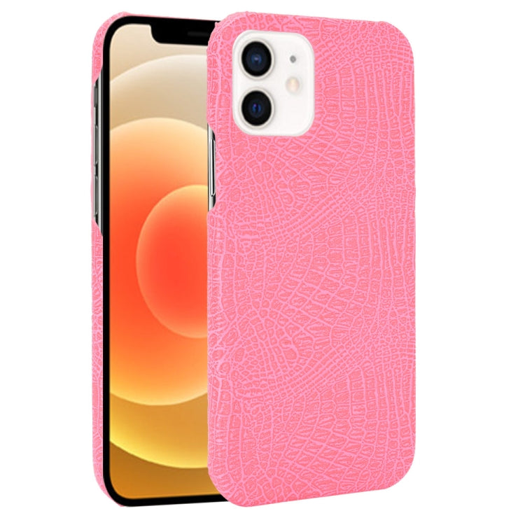 For iPhone 12 mini Shockproof Crocodile Texture PC + PU Case, For iPhone 12 mini