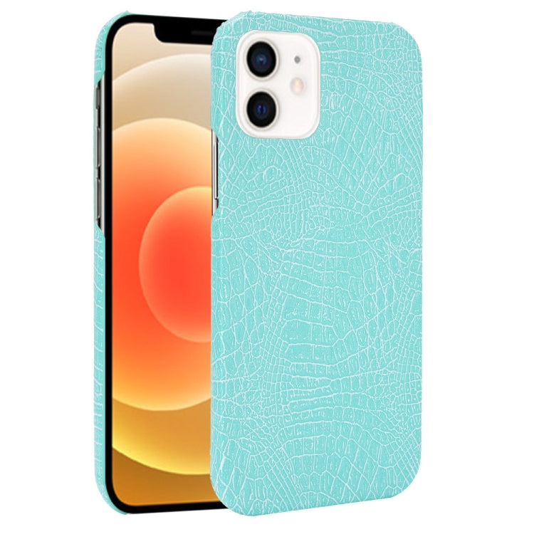 For iPhone 12 mini Shockproof Crocodile Texture PC + PU Case, For iPhone 12 mini