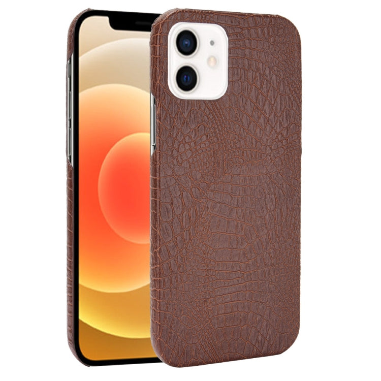 For iPhone 12 mini Shockproof Crocodile Texture PC + PU Case, For iPhone 12 mini