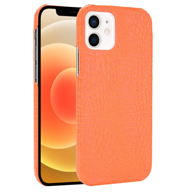 For iPhone 12 mini Shockproof Crocodile Texture PC + PU Case, For iPhone 12 mini