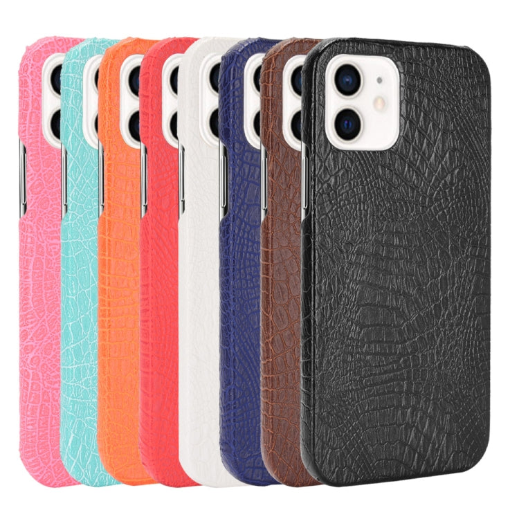 For iPhone 12 mini Shockproof Crocodile Texture PC + PU Case, For iPhone 12 mini
