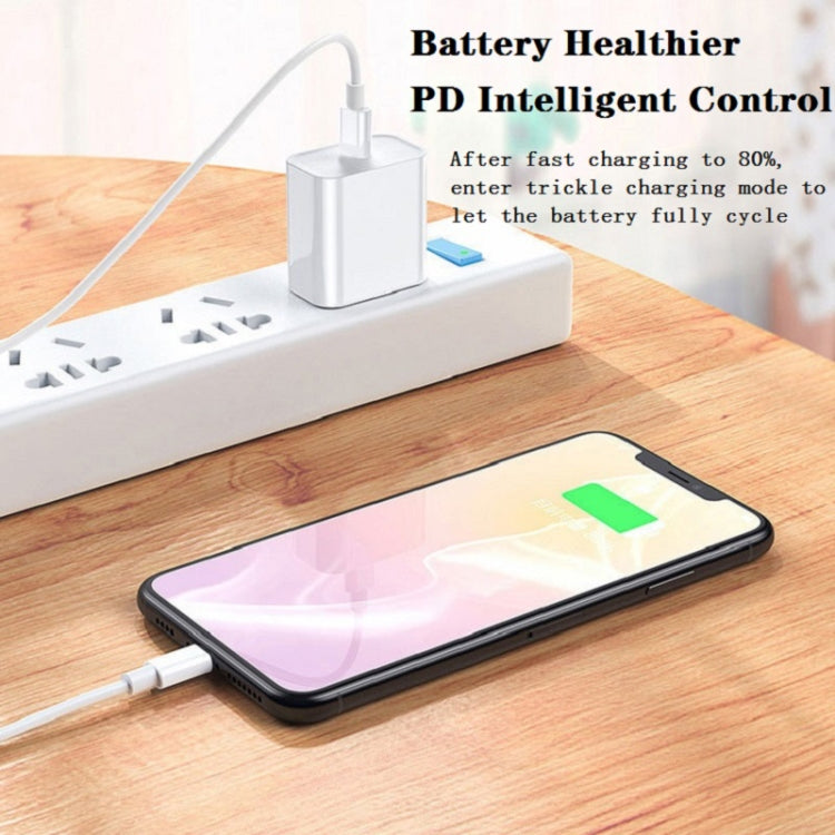 SDC-20W 2 in 1 PD 20W USB-C / Type-C Travel Charger + 3A PD3.0 USB-C / Type-C to 8 Pin Fast Charge Data Cable Set, Cable Length: 2m,, EU Plug, US Plug, UK Plug