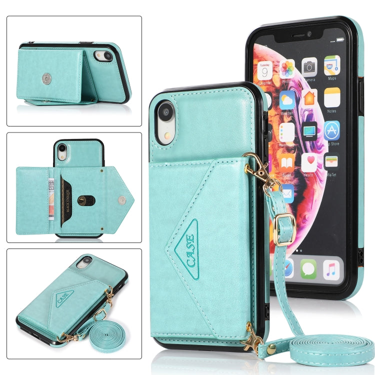 Multi-functional Cross-body Card Bag TPU+PU Back Cover Case with Holder & Card Slot & Wallet, For iPhone X / XS, For iPhone XS Max
