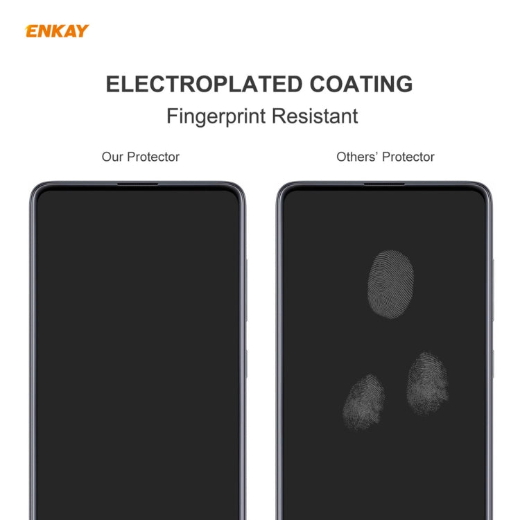 10 PCS ENKAY Hat-Prince 0.26mm 9H 2.5D Film en verre trempé à bords incurvés, pour LG K42 / K52 / K62, pour Huawei P Smart 2021, pour Xiaomi Redmi K30s Ultra, pour Xiaomi Poco M3, pour Motorola Moto G 5G, pour OnePlus 8T, pour OnePlus Nord N10 5G ...