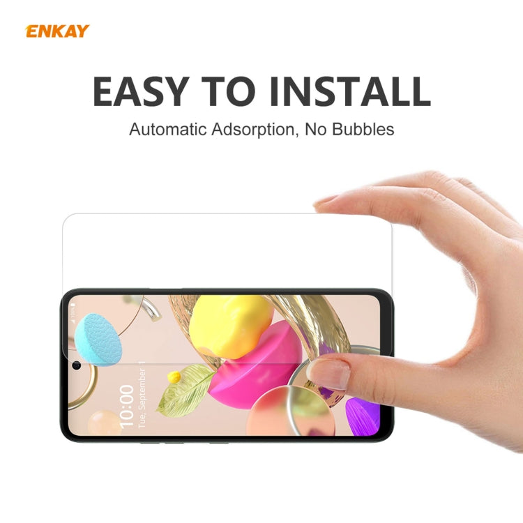 10 PCS ENKAY Hat-Prince 0.26mm 9H 2.5D Film en verre trempé à bords incurvés, pour LG K42 / K52 / K62, pour Huawei P Smart 2021, pour Xiaomi Redmi K30s Ultra, pour Xiaomi Poco M3, pour Motorola Moto G 5G, pour OnePlus 8T, pour OnePlus Nord N10 5G ...