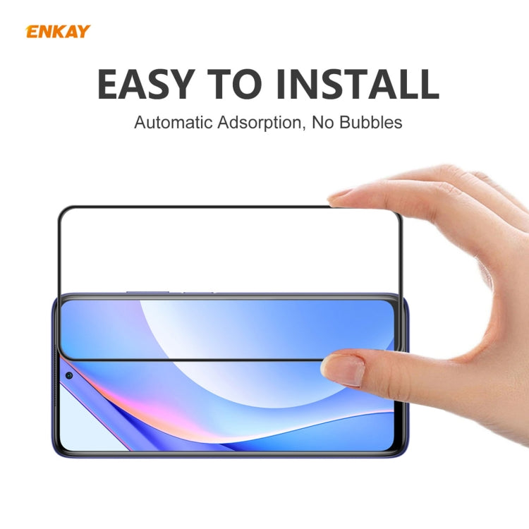 5 PCS ENKAY Hat-Prince Anti-drop Full Glue Tempered Glass Full Screen Film Anti-fall Protector