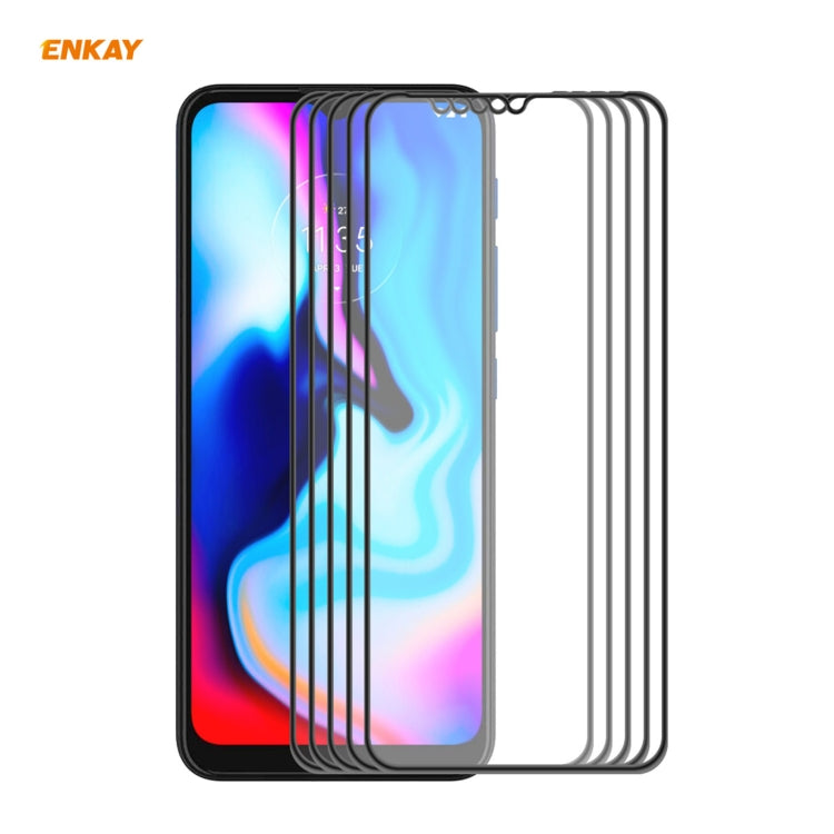 5 PCS ENKAY Hat-Prince Anti-drop Full Glue Tempered Glass Full Screen Film Anti-fall Protector