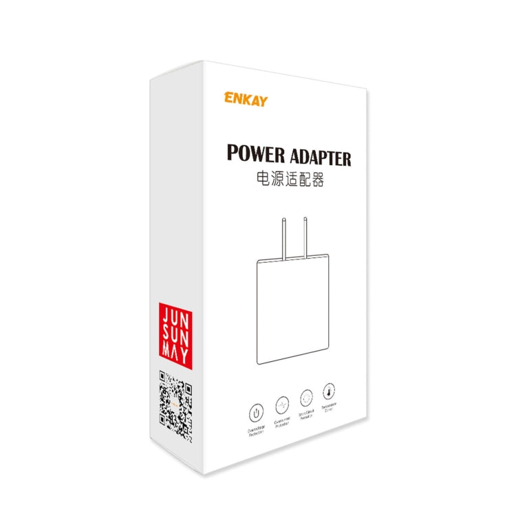ENKAY Hat-Prince U015 18W USB QC3.0 Fast Charging Travel Charger Power Adapter, US Plug