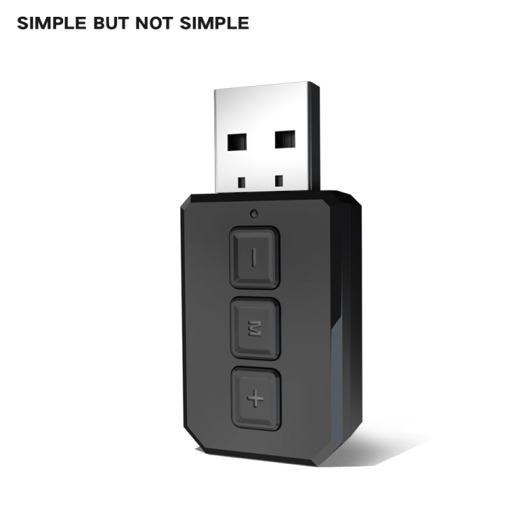 Adaptateur audio Bluetooth USB RT02, récepteur Bluetooth 5.0 mains libres 2 en 1 pour voiture