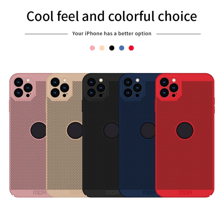 MOFi Honeycomb Texture Breathable PC Shockproof Protective Back Cover Case, For iPhone 12 Pro Max, For iPhone 12 mini, For iPhone 12, For iPhone 12 Pro