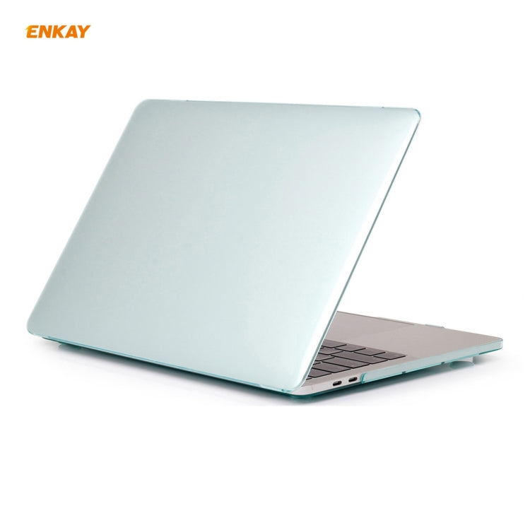 ENKAY 3 in 1 Crystal Laptop Protective Case + EU Version TPU Keyboard Film + Anti-dust Plugs Set for MacBook Pro 13.3 inch A1706 / A1989 / A2159 (with Touch Bar), For MacBook Pro 13.3 inch A1706 (with Touch Bar)