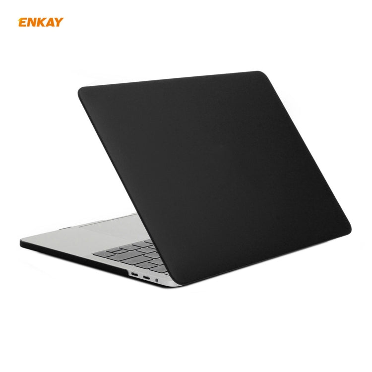 ENKAY 3 in 1 Matte Laptop Protective Case + EU Version TPU Keyboard Film + Anti-dust Plugs Set for MacBook Pro 13.3 inch A1706 / A1989 / A2159 (with Touch Bar), For MacBook Pro 13.3 inch A1706 (with Touch Bar)
