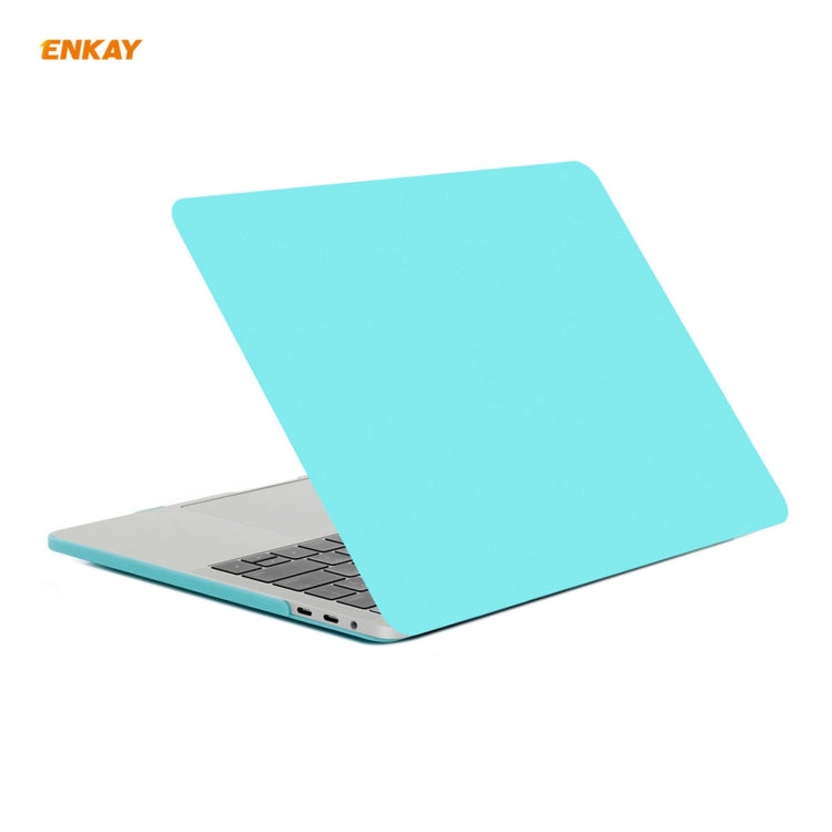 ENKAY 3 in 1 Matte Laptop Protective Case + EU Version TPU Keyboard Film + Anti-dust Plugs Set for MacBook Pro 13.3 inch A1706 / A1989 / A2159 (with Touch Bar), For MacBook Pro 13.3 inch A1706 (with Touch Bar)