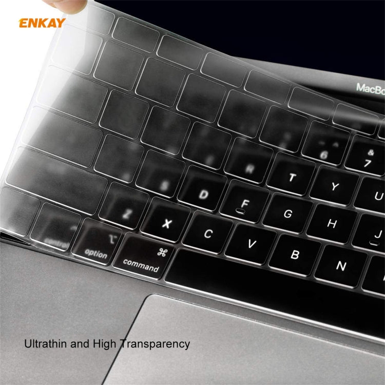 ENKAY 3 in 1 Matte Laptop Protective Case + EU Version TPU Keyboard Film + Anti-dust Plugs Set for MacBook Pro 13.3 inch A1706 / A1989 / A2159 (with Touch Bar), For MacBook Pro 13.3 inch A1706 (with Touch Bar)