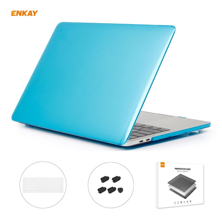 ENKAY 3 in 1 Crystal Laptop Protective Case + US Version TPU Keyboard Film + Anti-dust Plugs Set for MacBook Pro 13.3 inch A1706 / A1989 / A2159 (with Touch Bar), For MacBook Pro 13.3 inch A1706  (with Touch Bar)