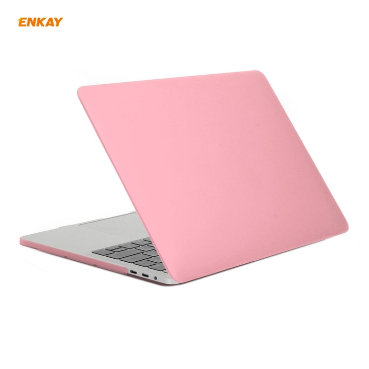 ENKAY 3 in 1 Matte Laptop Protective Case + EU Version TPU Keyboard Film + Anti-dust Plugs Set for MacBook Pro 13.3 inch A1708 (without Touch Bar), For MacBook Pro 13.3 inch A1708 (without Touch Bar)