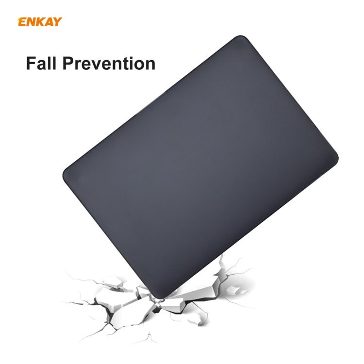 Housse de protection mate 3 en 1 ENKAY pour ordinateur portable, film de clavier en TPU version UE et bouchons anti-poussière pour MacBook Pro 13,3 pouces A1708 (sans Touch Bar), pour MacBook Pro 13,3 pouces A1708 (sans Touch Bar)