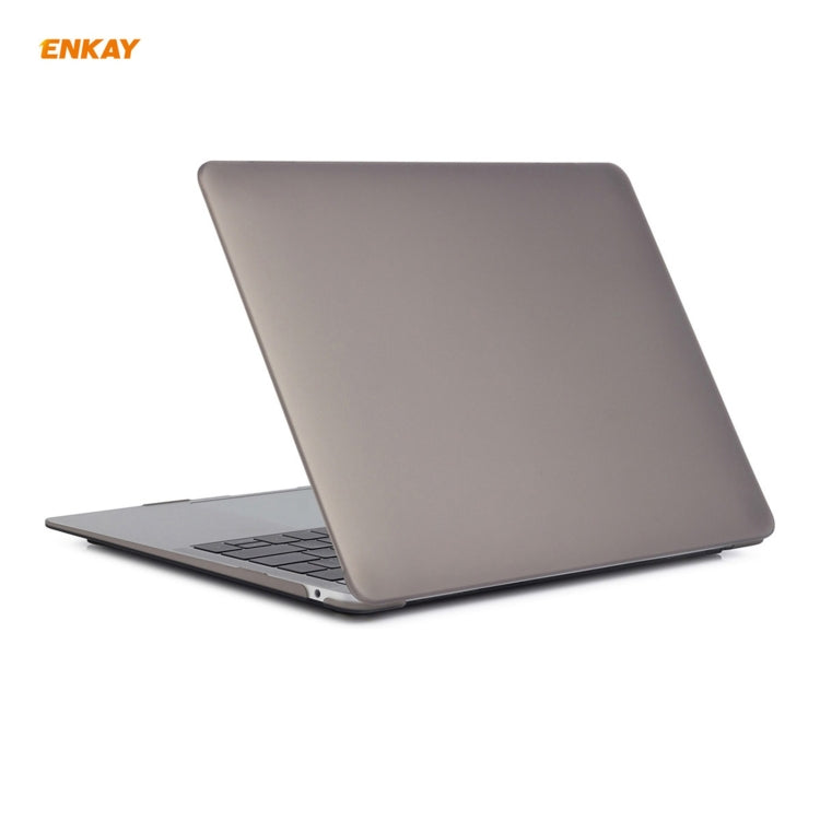 ENKAY 3 in 1 Matte Laptop Protective Case + US Version TPU Keyboard Film + Anti-dust Plugs Set for MacBook Air 13.3 inch A1932 (2018), For MacBook Air 13.3 inch A1932 (2018)