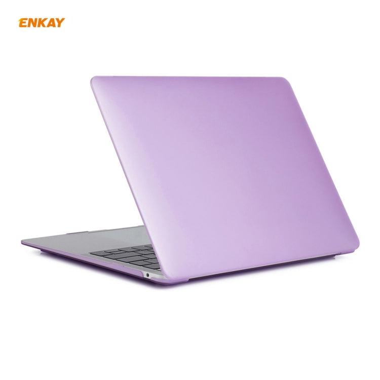 ENKAY 3 in 1 Matte Laptop Protective Case + US Version TPU Keyboard Film + Anti-dust Plugs Set for MacBook Air 13.3 inch A1932 (2018), For MacBook Air 13.3 inch A1932 (2018)