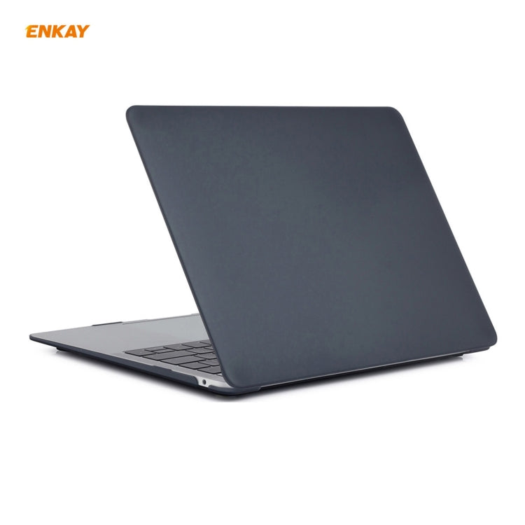 Housse de protection mate 3 en 1 ENKAY pour ordinateur portable, film de clavier en TPU version européenne et bouchons anti-poussière pour MacBook Air 13,3 pouces A1932 (2018), pour MacBook Air 13,3 pouces A1932 (2018)