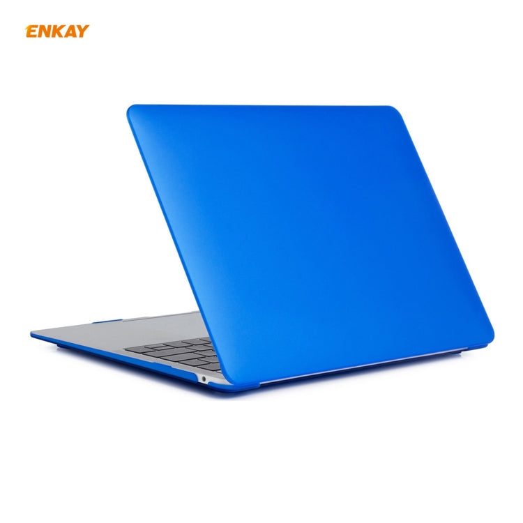 ENKAY 3 in 1 Matte Laptop Protective Case + EU Version TPU Keyboard Film + Anti-dust Plugs Set for MacBook Air 13.3 inch A1932 (2018), For MacBook Air 13.3 inch A1932 (2018)