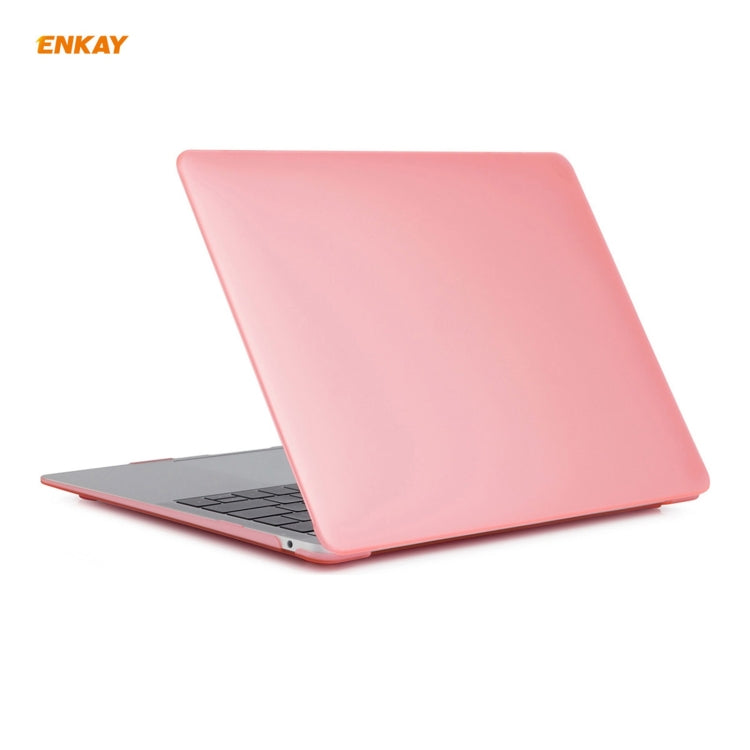 ENKAY 3 in 1 Matte Laptop Protective Case + EU Version TPU Keyboard Film + Anti-dust Plugs Set for MacBook Air 13.3 inch A1932 (2018), For MacBook Air 13.3 inch A1932 (2018)
