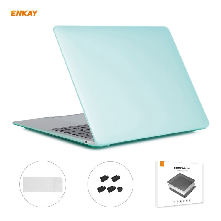 Housse de protection mate 3 en 1 ENKAY pour ordinateur portable, film de clavier en TPU version US et bouchons anti-poussière pour MacBook Air 13,3 pouces A2179 et A2337 (2020), pour MacBook Air 13,3 pouces A2179 (2020)