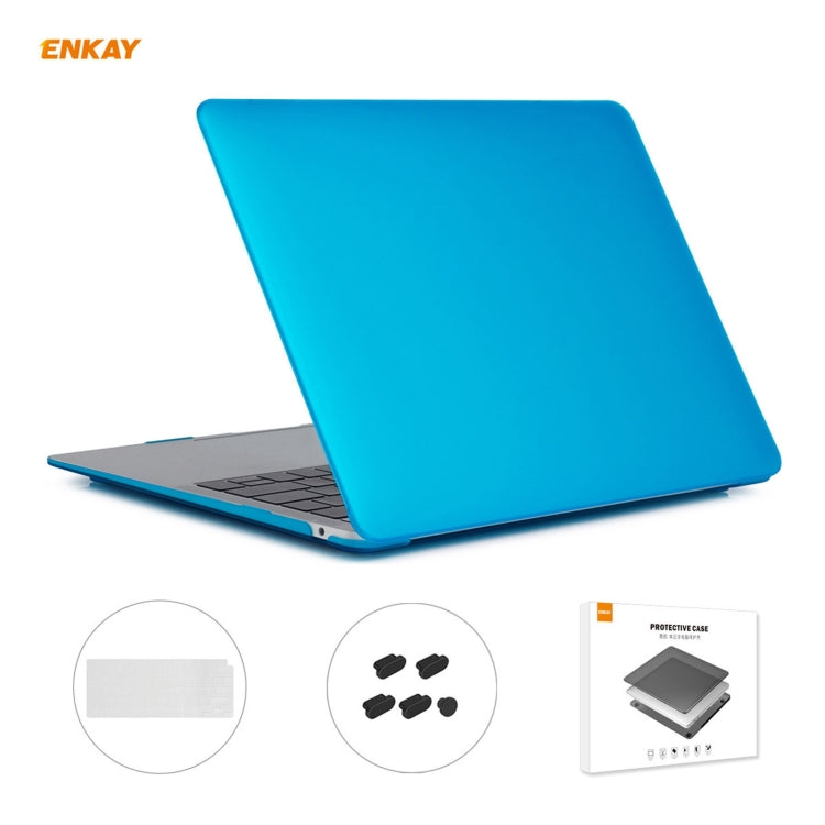 Housse de protection mate 3 en 1 ENKAY pour ordinateur portable, film de clavier en TPU version US et bouchons anti-poussière pour MacBook Air 13,3 pouces A2179 et A2337 (2020), pour MacBook Air 13,3 pouces A2179 (2020)