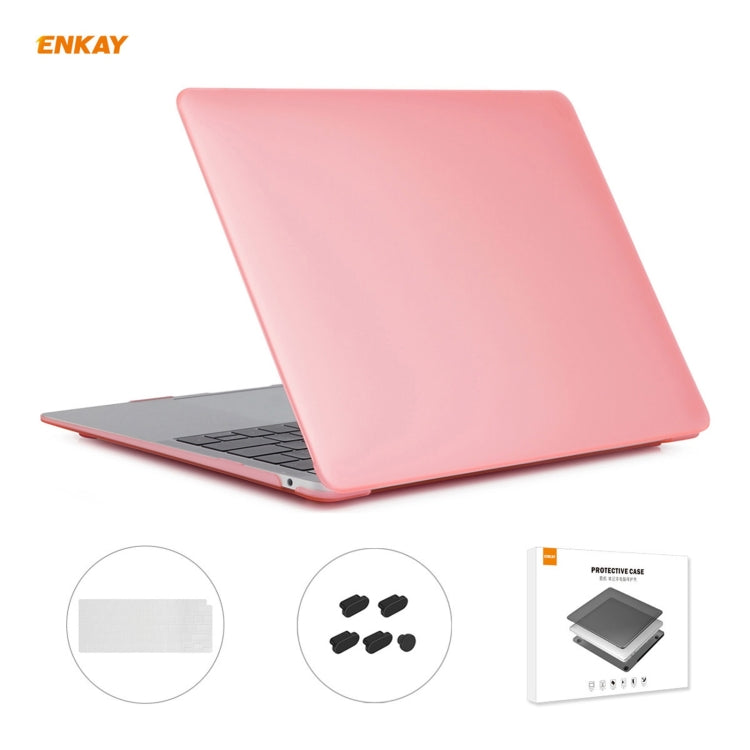 Housse de protection mate 3 en 1 ENKAY pour ordinateur portable, film de clavier en TPU version US et bouchons anti-poussière pour MacBook Air 13,3 pouces A2179 et A2337 (2020), pour MacBook Air 13,3 pouces A2179 (2020)