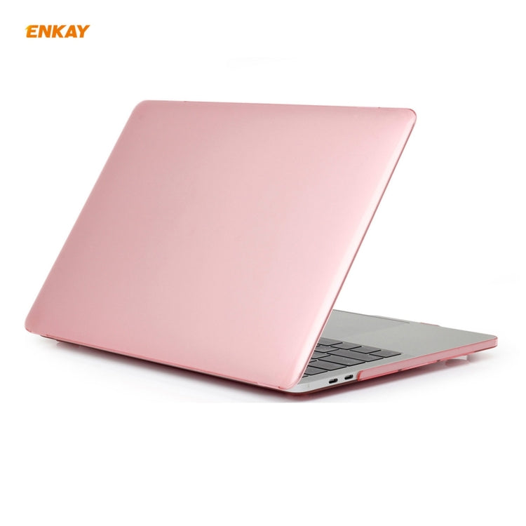 ENKAY 3 in 1 Crystal Laptop Protective Case + EU Version TPU Keyboard Film + Anti-dust Plugs Set for MacBook Pro 16 inch A2141 (with Touch Bar), For MacBook Pro 16 inch A2141 (with Touch Bar)
