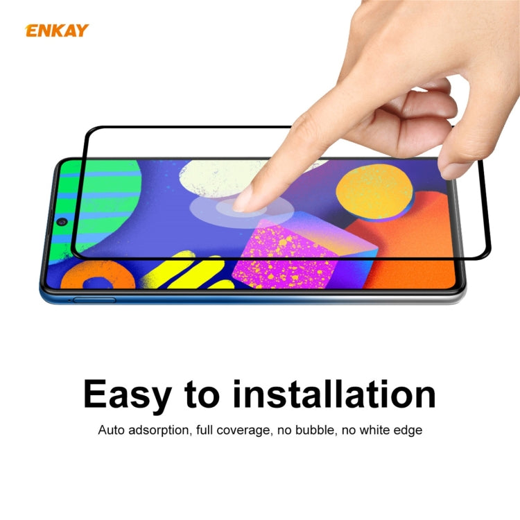 10 PCS ENKAY Hat-Prince Full Glue 0.26mm 9H 2.5D Tempered Glass Full Coverage Film